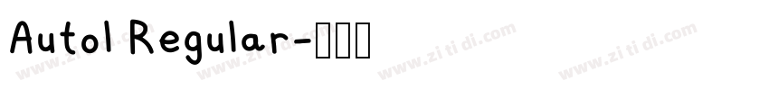 Autol Regular字体转换